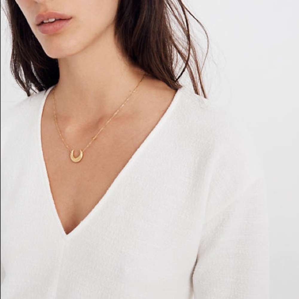 Madewell - Texture & Thread Tie-Front Top - Picture 2 of 8